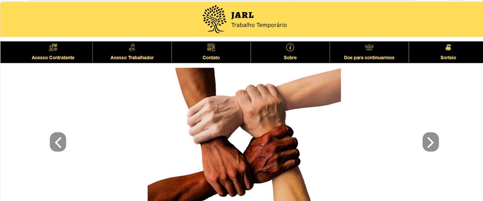 Gerenciador de trabalho temporário